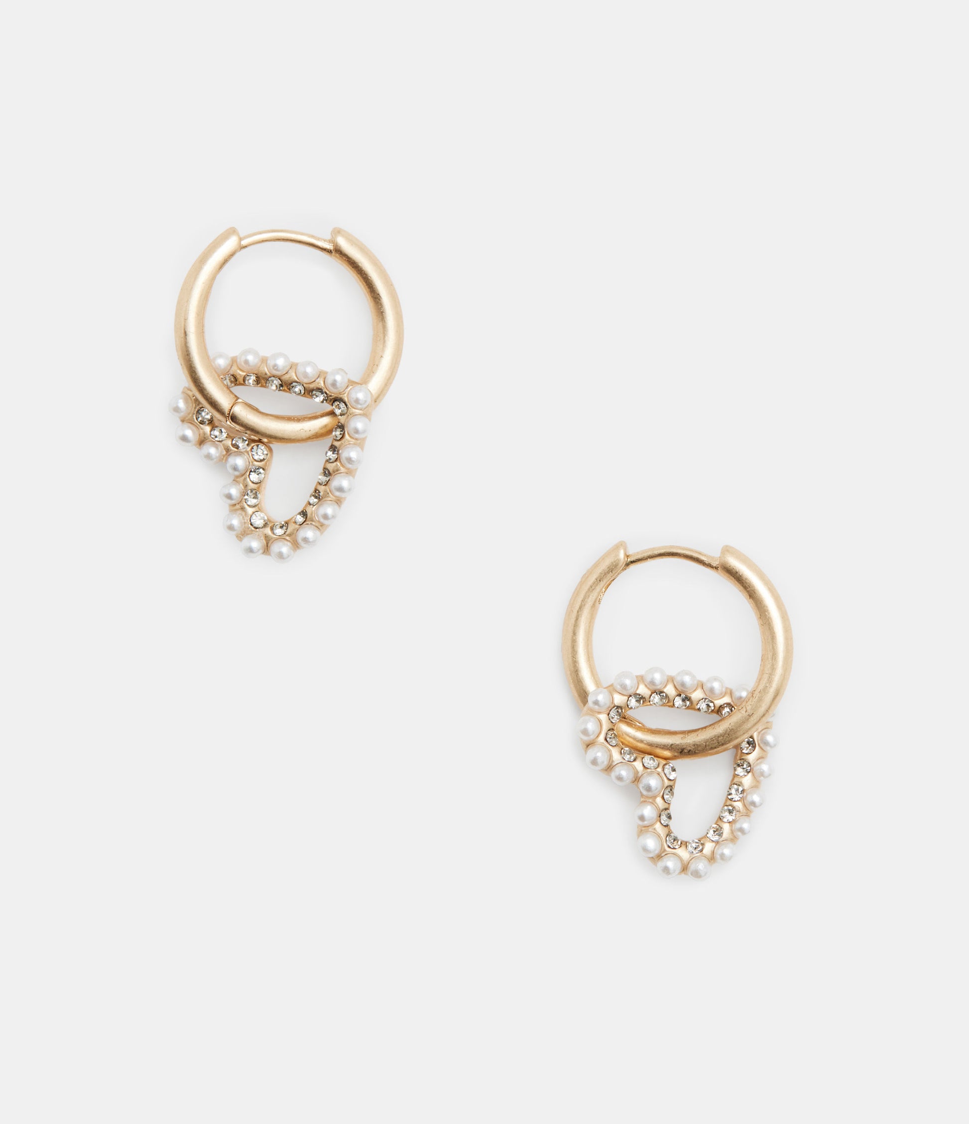 Vida Heartbead Hoops