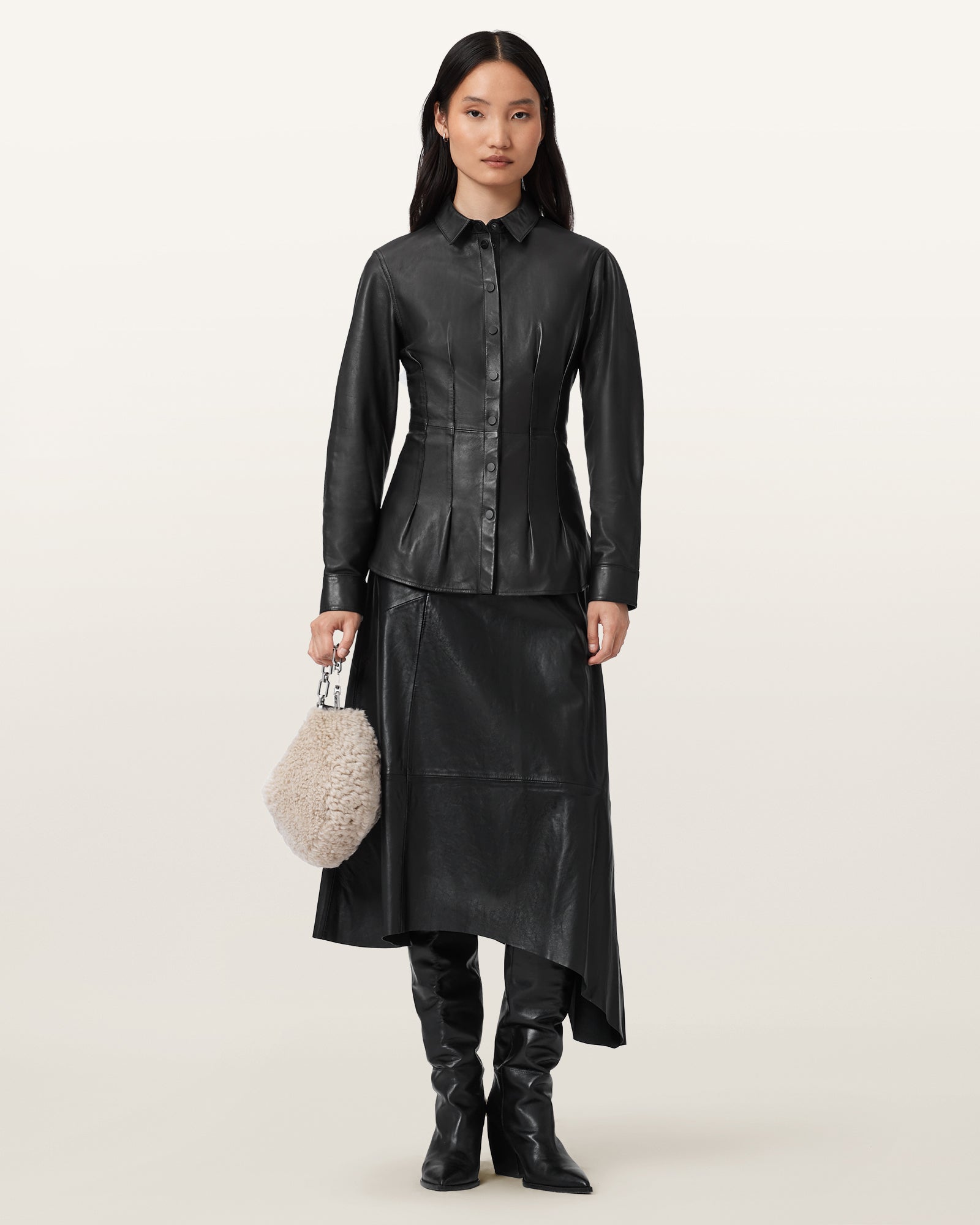 Gia Leather Skirt