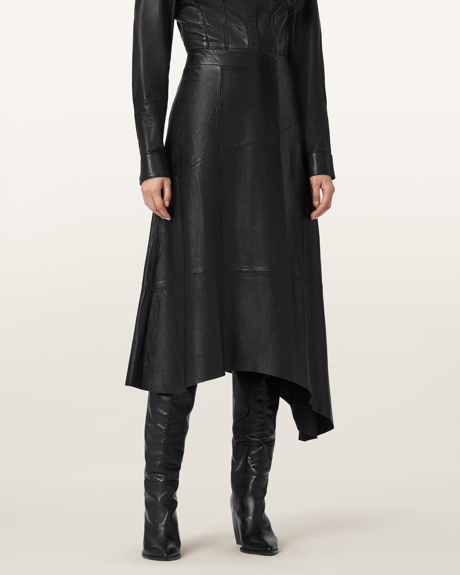 Gia Leather Skirt